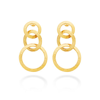 Blade Golden Waterfall Earrings