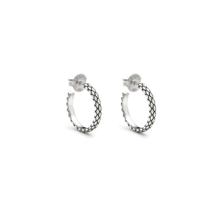 Texture Hoop Earrings
