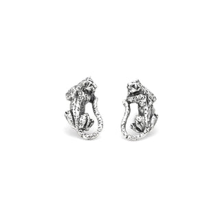 Orecchini Bottone Leopardo