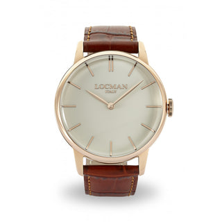 Locman 1960 Only Time Steel Watch 0251V10-RGAVRGPT