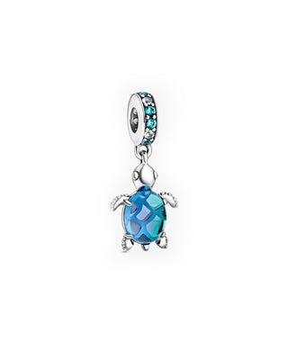 Charm pendente Tartaruga di mare in vetro di Murano