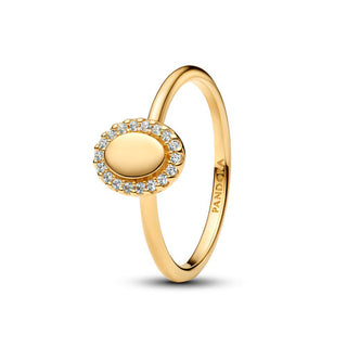 Anello Ovale e Pavè
