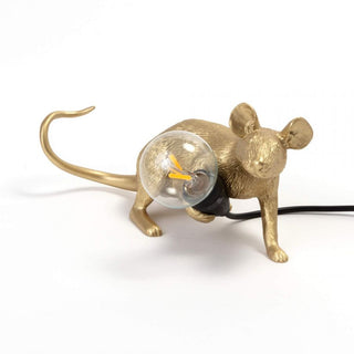 Seletti Lampada da tavolo "Mouse Lop Gold"