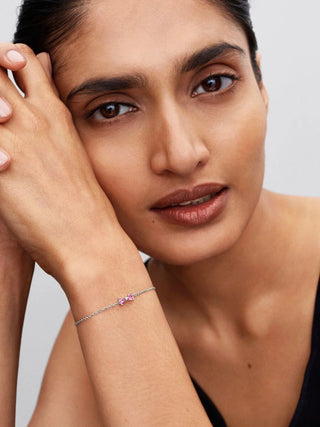 Bracciale Fiocco Luminoso Rosa