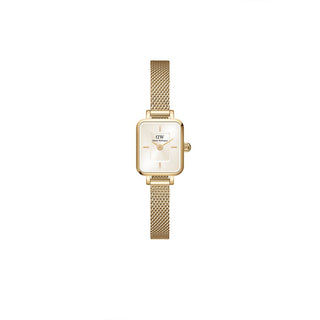 Daniel Wellington Orologio Quadro mini Evergold oro e champagne