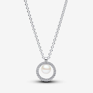Pandora Collana con Perla d'Acqua Dolce Coltivata e Pavé