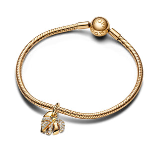 Pandora Charm Pendente Foglia di Monstera Scintillante-