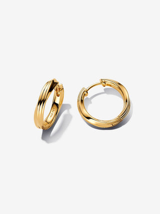 Wraparound Line Hoop Earrings