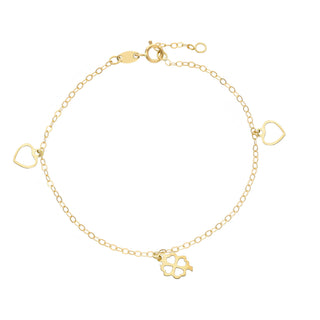 Armando Poggi Bracciale Cuore E Quadrifoglio- APS266299