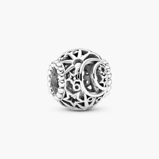 Pandora Charm openwork sole, stelle e luna