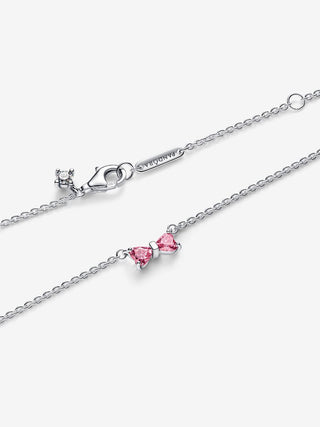 Collana Fiocco Luminoso Rosa