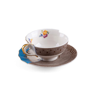 Seletti Tazza da tè con piattino hybrid kerma