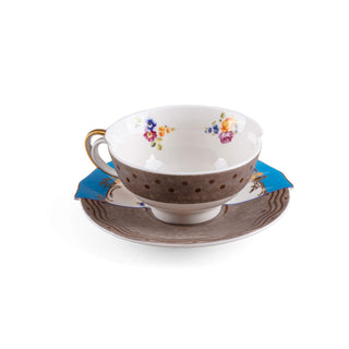 Seletti Tazza da tè con piattino hybrid kerma