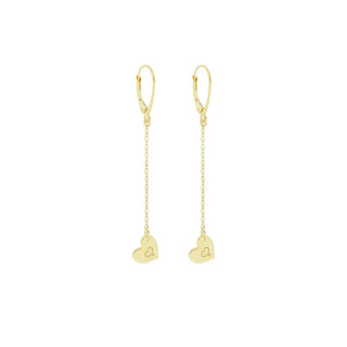 Archive Earrings Heart Chain