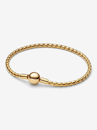 Bracciale Maglia Spiga con Chiusura a Sfera oro