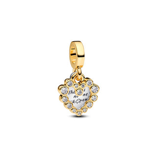 Charm Pendente Doppio Cuore Nessuna come Te