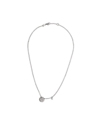 Collana con Pendente Tondo Bianco