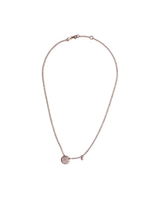 Collana Con Pendente Tondo Bianco Rose'