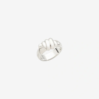 Bold Knot Silver Ring