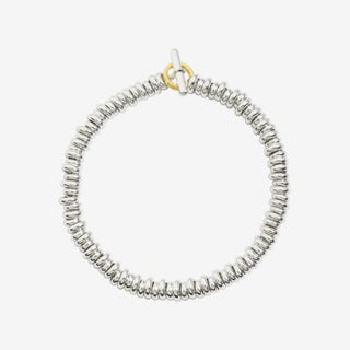 Silver Rondelle Bracelet