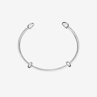 Silver Nugget Cuff Bracelet