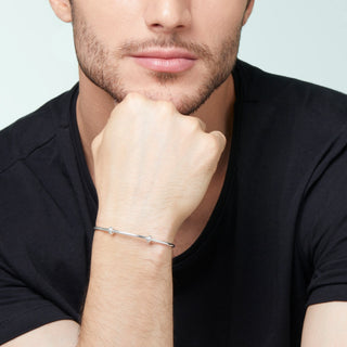 Silver Nugget Cuff Bracelet