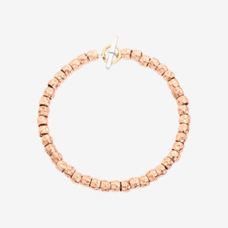 9K Rose Gold Granelli Bracelet