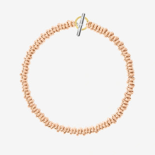 9K Rose Gold Rondelle Bracelet