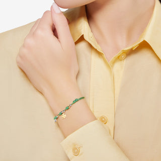 Bracciale PAD mini Quadrifoglio 18K e mini Granelli