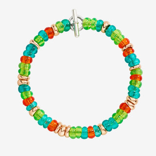 Bracciale Rondelle In Argento Dorato Oro Rosa 18K