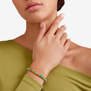 Bracciale Rondelle In Argento Dorato Oro Rosa 18K