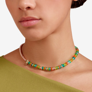 Bracciale Rondelle In Argento Dorato Oro Rosa 18K