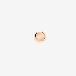 9K Rose Gold Nugget Stud Earring