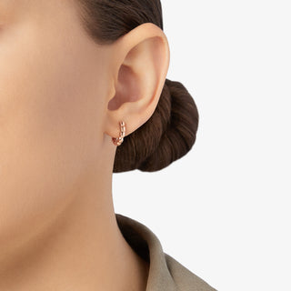 9K Rose Gold Granelli Earring