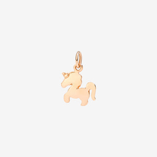 Charm Unicorno Oro Rosa 9K