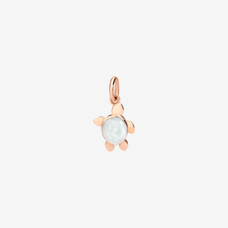 9K Gold Sea Turtle Charm with Green Enamel