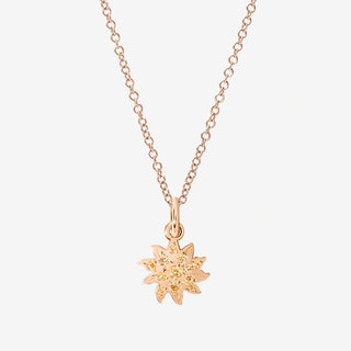 Charm Sun 9K Rose Gold Brown Diamonds