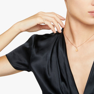 Charm Sun 9K Rose Gold Brown Diamonds