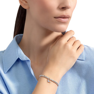 Charm Foca Oro 9K smalto perlato grigio