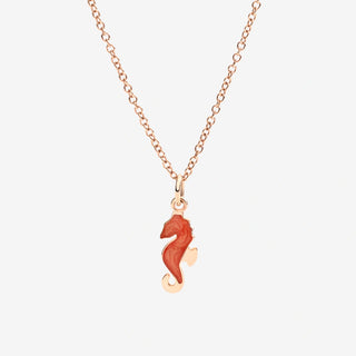 Charm Cavaluccio Gold 9K Orange Pearl Enamel