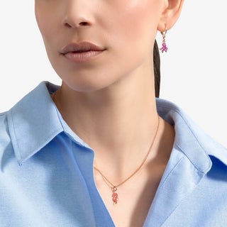 Charm Cavaluccio Gold 9K Orange Pearl Enamel