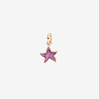Charm Stellina Oro 9K smalto perlato