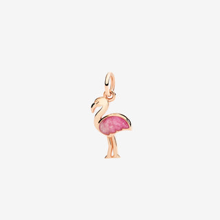 Charm Fenicottero Oro 9 K Con Smalto WWF