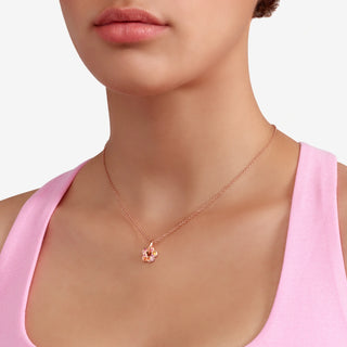 Charm Fiore Oro Rosa & Zaffiri