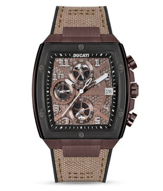 Orologio da uomo Chrono Ducati Dt088 Gun Dial Coffee Case