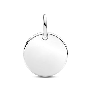 Charm Pendente Medaglia con diamante creato in laboratorio da incidere