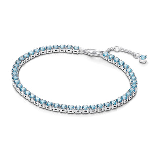Blue Crystal Tennis Bracelet