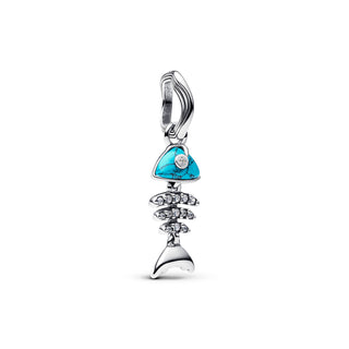 Charm Pendente Lisca Di Pesce Turchese