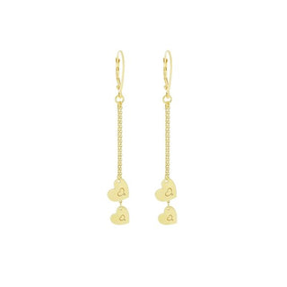 Chain Earrings + 2 Hearts