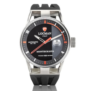 Locman Montecristo Ducati Steel/Titanium Auto Watch D511A01S-00BKFRDSK
